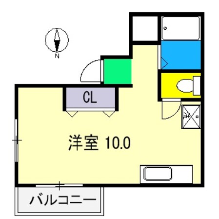 リヴィエラ天神の物件間取画像